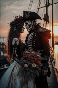 Skeleton Pirate Couple